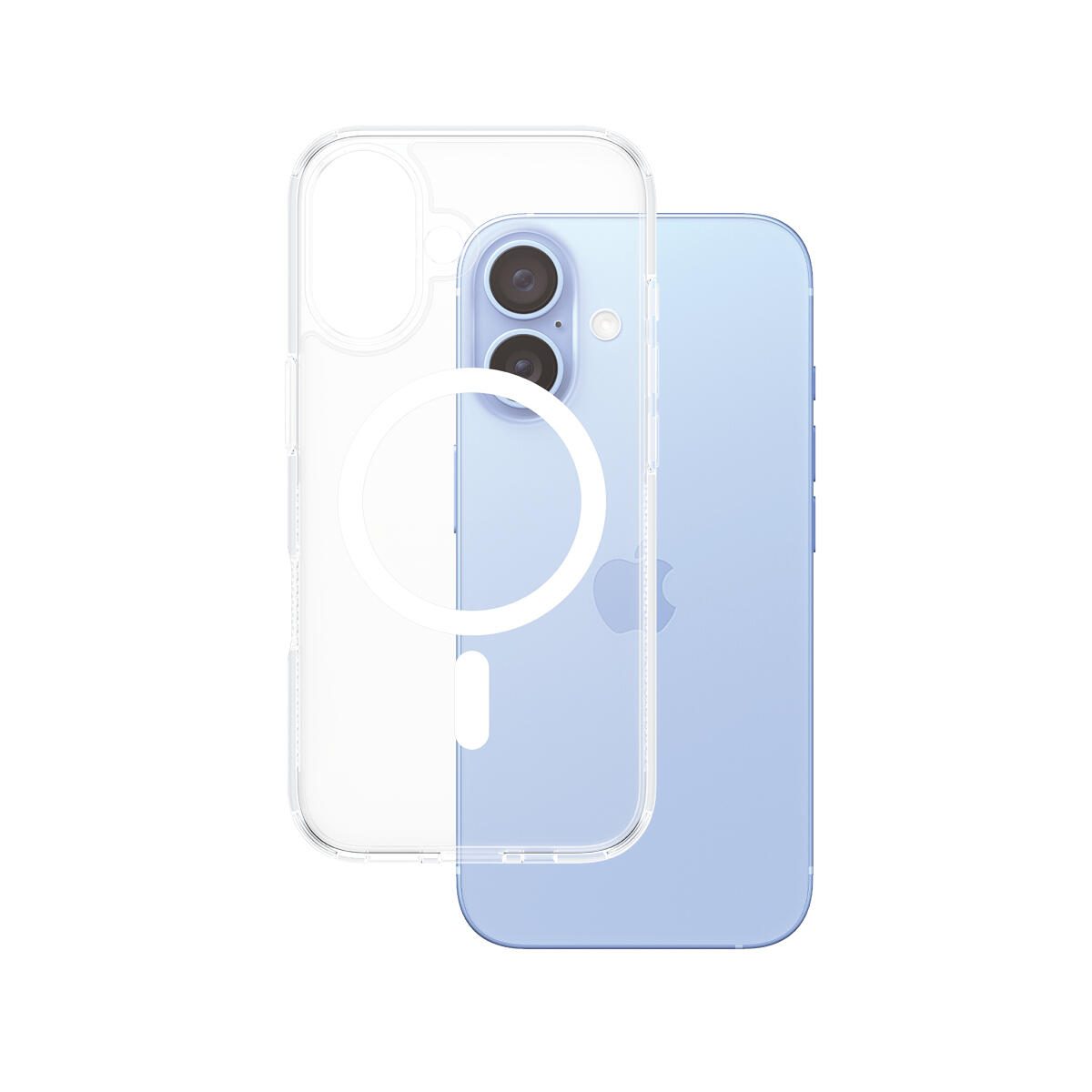 PanzerGlass® HardCase Transparent Weiß MagSafe für iPhone 16 PanzerGlass® HardCase Transparent Weiß MagSafe für iPhone 16